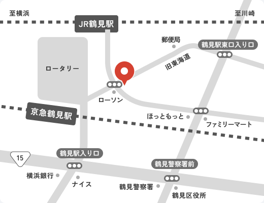 本社周辺のアクセスマップ